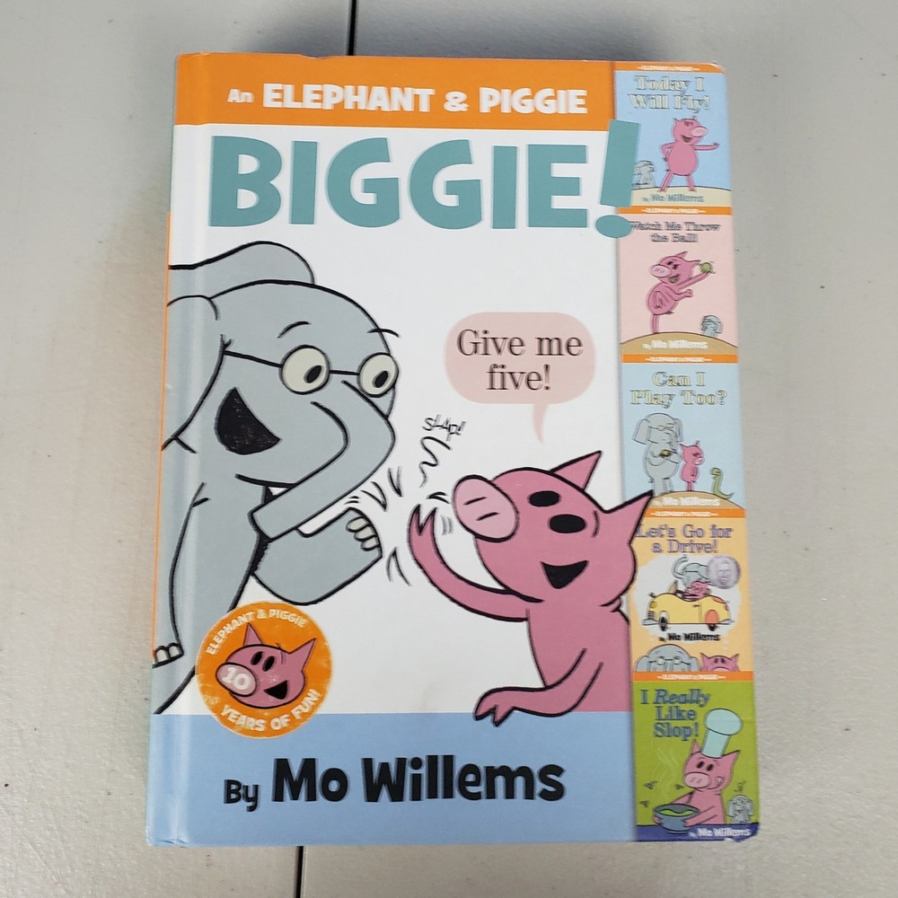 An Elephant & Piggie Biggie! Mo Willems 5 Book Collection Hardcover 2017 Edition